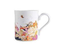Ensemble de tasses à café en céramique peintes à la main, tasse de 350ML avec dessous de verre et cuillère, Design Floral élégant