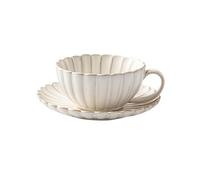 Ensemble de Tasses à café et soucoupes rétro, Tasse en céramique, Tasse à Latte exquise de Haute qualité, Service à thé de l'après-midi