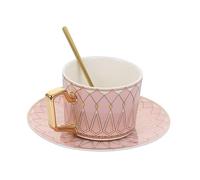 Ensemble de Tasses à café européennes, Tasse et Soucoupe en Porcelaine Fine, 1 Ensemble de Service à café en céramique, Tasse de Service, Tasses en céramique, Tasses à café et soucoupes à ca