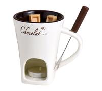Ensemble De Tasses À Fondue Au Chocolat, Tasse À Fondue Au Chocolat En Céramique De 130 Ml, Marmite À Dessert Durable, Chauffe-beurre Polyvalent, Tasse À Tremper Pour Desserts Pour Les Buffets De Thé