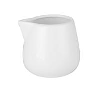 Ensemble de tasses à lait et pots à sauce en céramique blanc pur, avec ou sans poignée, for café, sauce steak, bec verseur anti-goutte(Type 2,Medium)