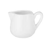 Ensemble de tasses à lait et pots à sauce en céramique blanc pur, avec ou sans poignée, for café, sauce steak, bec verseur anti-goutte(Type 1,Large)