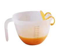 Ensemble de tasses à mesurer avec filtre - 1000 ml - Avec déflecteur - Outil de cuisson pour la cuisson, le lavage du riz et d'autres scènes
