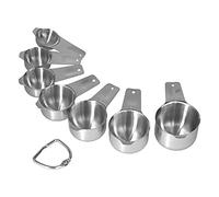 Ensemble de tasses à mesurer en acier inoxydable, 7 pièces, outils de cuisson de qualité supérieure, essentiels de cuisine avec échelle pour les cuisiniers à domicile, boulangers,