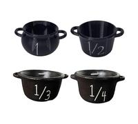 Ensemble de tasses à mesurer en forme de chaudron de sorcière enchanteur pour Halloween, cuisine, décoration de fête et cadeau effrayant, ensemble de tasses à mesurer sur le thème des sorcières