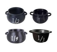 Ensemble de tasses à mesurer pour Halloween - Pour décoration de fête et cadeau effrayant - Chaudron de sorcière