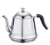 Ensemble de tasses à thé et à café en acier inoxydable 304 épais à fond plat Petite bouilloire Théière à gaz Cuisinière à induction Bouilloire à thé et soucoupe