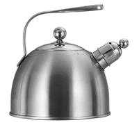 Ensemble de tasses à thé et café en acier inoxydable 304 avec bouilloire épaisse de 2,3 L, cuisinière à gaz, bouilloire universelle et soucoupe