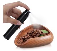 Ensemble de tasses doseuses pour grains de café et flacon pulvérisateur de 10 ml, tasse à mesurer multi-usage et flacon vide pour grains de café, thé et épices Sapele Wood Cup