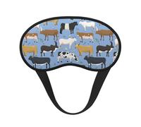 Ensemble de taureaux et de vaches, animaux de ferme, bovins, mammifères,Masques de sommeil occultants, cache-yeux couvrants, masques de sommeil anti-lumière
