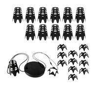 Ensemble de tees de golf pour simulateur de golf, réutilisable, robuste, noir, support de thé pour tapis de golf, pour intérieur, extérieur, jardin, pelouse