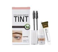 Ensemble de teinture à sourcils - Ensemble de teinture naturelle portable pour sourcils semi-permanente, longue durée pour femmes et filles, salon de sourcils, utilisation à domicile Tongfeng