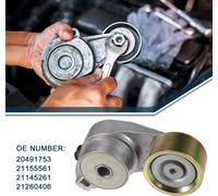 Ensemble De Tendeur De Courroie pour Volvo Vhd Durable No.20491753 | Tendeur De Courroie D'Entraînement D'Accessoire De Camion Intérieur Ton Argent 1 Pièce