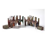 Ensemble de Terrain Epic 2 : Bâtiments Eglise et Ponts en Ruines pour WH40K DND Pathfinder Miniatures 28 mm-Scénaires modulaires pour Wargame Batailles de Table-Warhammer 40K Kit Création Zone de