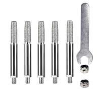 Ensemble de têtes de meulage pour tronçonneuse - 4,0/4,8/5,5 mm - Fraises cylindriques pour tronçonneuse - Lime rotative - Accessoires pour Dremel - Compatible avec embouts de tronçonneuse M (4 mm)