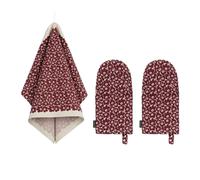 Ensemble de textiles de cuisine Marimekko gants Unikko + serviette