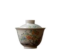 Ensemble de thé Gaiwan, Service à thé chinois Gaiwan en céramique de 120 ml, tasse et bol, service à thé Kung Fu