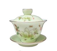 Ensemble de thé Gaiwan, Service à thé Gaiwan 130 ml avec couvercle en porcelaine bleu et blanc