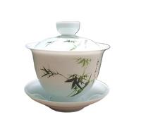 Ensemble de thé Gaiwan, Tasse à thé Gaiwan en céramique de 200 ml, bol à thé en porcelaine blanche chinoise, service à thé