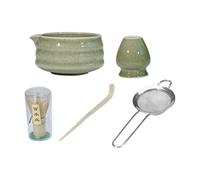 Ensemble de thé japonais - Kit de 5 pièces en céramique | Véritable bol de style japonais pour la cérémonie | 24 x 8,27 x 3,74 pouces | Outils professionnels de fabrication de matcha pour F