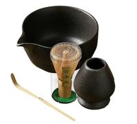Ensemble de thé matcha - Support à whisky bol spout scoop, kit complet | Chaque détail méticuleusement fabriqué avec précision, profitez de la beauté de la tradition qui se trouve dans l'ancien matcha
