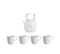 Ensemble de théière + 4 tasses Hammershøi Teapot H 15cm / Ø 14.5cm