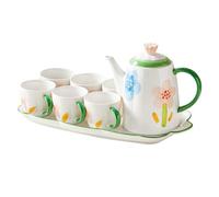 Ensemble de théière en céramique pour la maison, ensemble de thé créatif, bouilloire froide, ensemble de 8 pièces, ensemble de théière, tasse à thé, conteneurs à jus