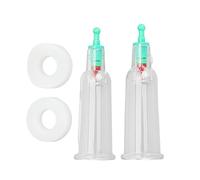 Ensemble De Thérapie Par Ventouses, 2 Pièces, Ventouses De Thérapie Avec Anneaux De Coude Plats En Silicone, Massage Profond du Bout des Doigts, Ventouses Sous Vide Pour Douleurs Articulaires