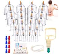 Ensemble De Thérapie Par Ventouses,24 Pièces Ventouses Chinoises,Ventouses Biomagnétiques,Set D'Aspiration Cupping Acupuncture,Pour Thérapie Corporelle,Soulager Douleurs Fatigue