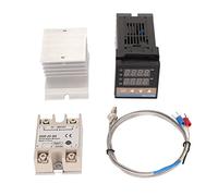Ensemble de Thermostat numérique PID, ensemble de contrôleur de température de relais de dissipateur de chaleur à Thermocouple avec support pour poulailler de ferme (mon frère)