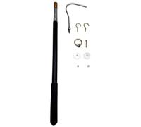 Ensemble de tige de traction d'escalier de grenier avec prise en main confortable - Construction en métal robuste - Poignée télescopique - Installation facile - Systèmes de traction d'escalier de