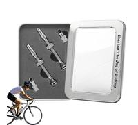 Ensemble de tige de valve - Ensemble de tige sans chambre à air de 44/60/65 mm, clé de retrait de noyau de valve, kit d'étanchéité en aluminium pour vélo et moto |