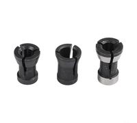 Ensemble de tiges de mandrin d'extension pour fraises de toupie pour machine de gravure, adaptateur de tige en acier au carbone avec trou de 6 mm, 8 mm, 6,35 mm, outil de travail du bois