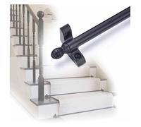 Ensemble de tiges de pression for tapis d'escalier - Réglable de 20 à 44 po, barre fixe en laiton noir for la sécurité des escaliers, compatible avec tout les types d'escaliers(8 Pcs,L42in/107cm)