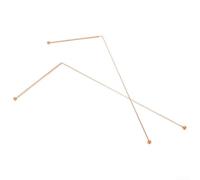 Ensemble de tiges de radiesthésie en cuivre massif pour localiser des objets perdus et trouver de l'or - Outils de radiesthésie à haute conductivité Poignée de 12,7 cm de long 30,5 cm de long