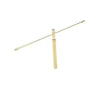 Ensemble de tiges de radiesthésie extensibles en cuivre avec pendule pour divination de l'eau et localisation du trésor - Outils professionnels de radiesthésie rétractables de 14 à 41 cm (C)
