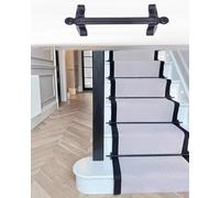 Ensemble de tiges de tapis d'escalier tubulaires sécurisées avec matériel de support, idéal pour la sécurité des escaliers d'hôtel, théâtre