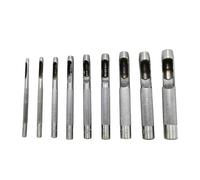 Ensemble De Tiges Poinçonnage En Acier Allié Multi-tailles Perceuse Poinçonnage Pour Une Découpe Précise Des Trous Dans L'artisanat Du Cuir Et Les Projets Perforatrice Creuse Pour Le Cuir