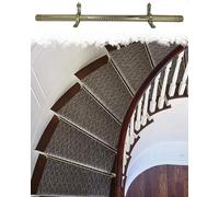 Ensemble de tiges pour tapis d'escalier pour un placement sûr du chemin de fer - Améliore la sécurité et la décoration de la maison pour les escaliers résidentiels