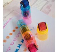 Ensemble De Timbres En Forme De Stylos, 3 Pièces/Ensemble, Tampons À Rouleau Pour Enfants, Bricolage, Scrapbook Fait À La Main, Album Photo, Étudiants, Arts