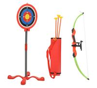 vidaXL Ensemble de tir à l'arc et flèches 80361 – Avec cible et pointes à ventouse pour enfants