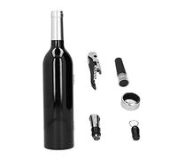 Ensemble de tire-bouchons pour vin noir, kit d’ouvre-bouteille sans fil avec bouchon de vin et anneau verseur, extracteur de bouchon à double charnière ergonomique pour usage à la