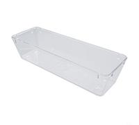 Ensemble de tiroirs en plastique transparent avec séparateurs pour commode de chambre à coucher, bureau et boîte de rangement multi-usages pour maquillage, juif (long)
