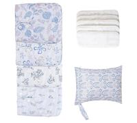 Ensemble de tissus pour bébés - couches de bébé réutilisables, inserts lavables réglables | Kit pour bébé de base pour couches écologiques, sac à couches pour couches respirantes, pannol