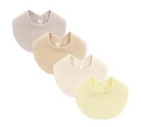 Ensemble De Tissus Pour Rots Nourrissons Bavoir D'allaitement Absorbant En Forme De U Serviette En Coton Garçons Et Filles 4 Pièces