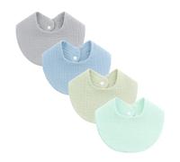 Ensemble De Tissus Pour Rots Nourrissons Bavoir D'allaitement Absorbant En Forme De U Serviette En Coton Garçons Et Filles 4 Pièces