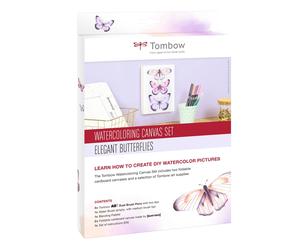 Ensemble de toiles à l'aquarelle Tombow - Papillons
