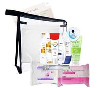 Ensemble de toilette de voyage pour femme - Kit de toilette essentiel pour voyage, hôpital, claire, Trousse de toilette de voyage
