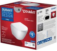 Ensemble de toilettes murales Duravit D-Neo, avec WC mural Compact, fixation ...