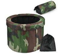 Ensemble de Toilettes Pliantes Portables Pour Camping et Extérieur - Charge Maximale 150 kg, Tabouret Pliable Pour Voiture et Vacances